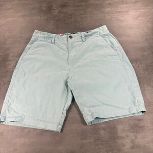 FREEPLANET Mens Shorts Size 34 Light Blue Organic Cotton Blend Casual Surf Skate